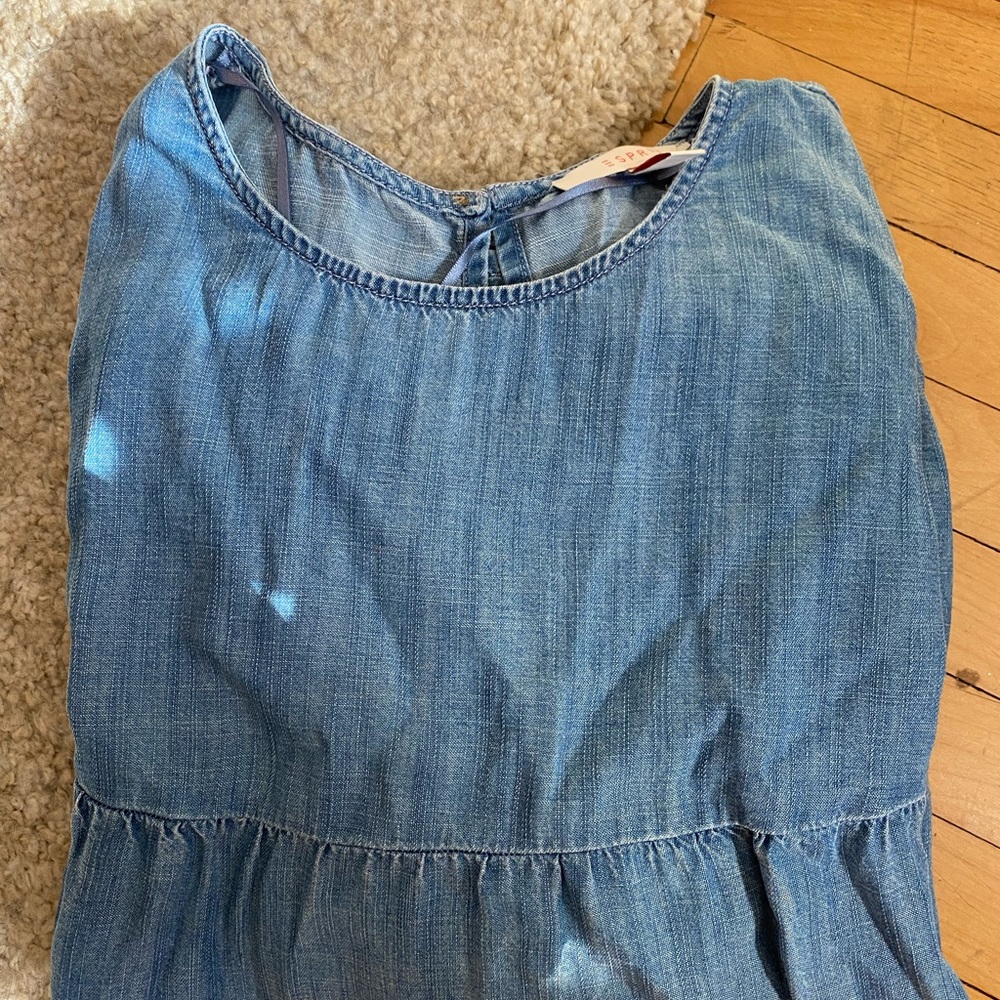 Chambray Long Sleeve Top
